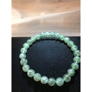 Green Rutilated Quartz Stretch Bracelet